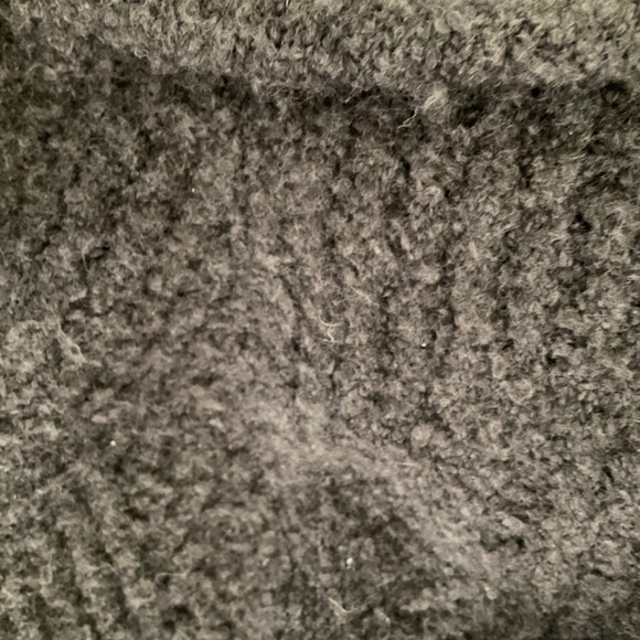 Anthropologie Moth Cardigan Cable Wool Alpaca Textured fisherman Sweater Gray M - Picture 13 of 14